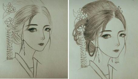 二月二，電力作家坐家“戰(zhàn)疫”新作——觀美姬素描遙寄故鄉(xiāng)九妹