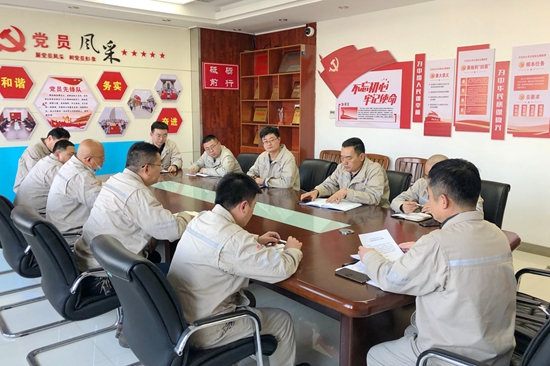大唐淮北發(fā)電廠開展“沖刺四季度，奪取雙勝利”主題黨日活動