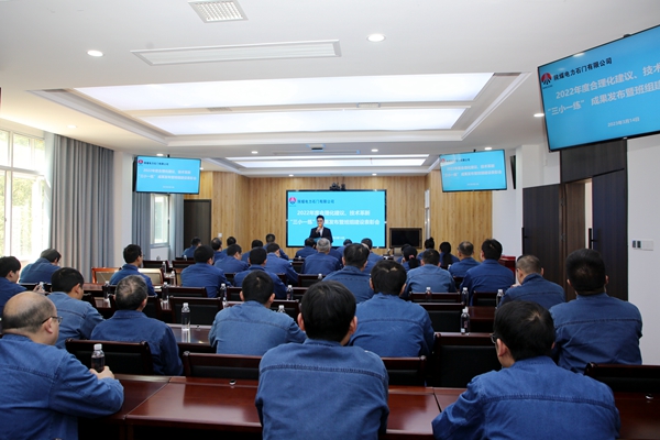 陜煤石電公司召開2022年合理化建議、技術(shù)成果發(fā)布會(huì)暨班組建設(shè)表彰會(huì)