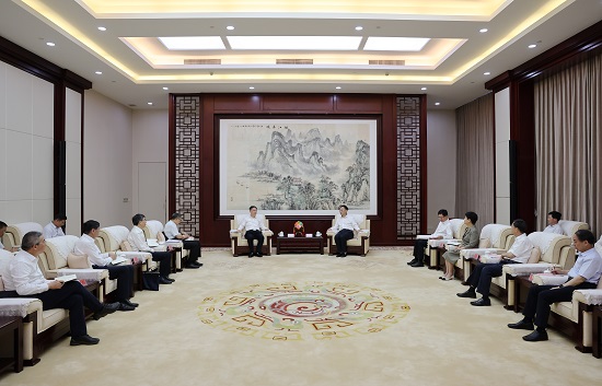 華能集團(tuán)黨組書記、董事長溫樞剛拜會(huì)廣西壯族自治區(qū)黨委書記劉寧、主席藍(lán)天立