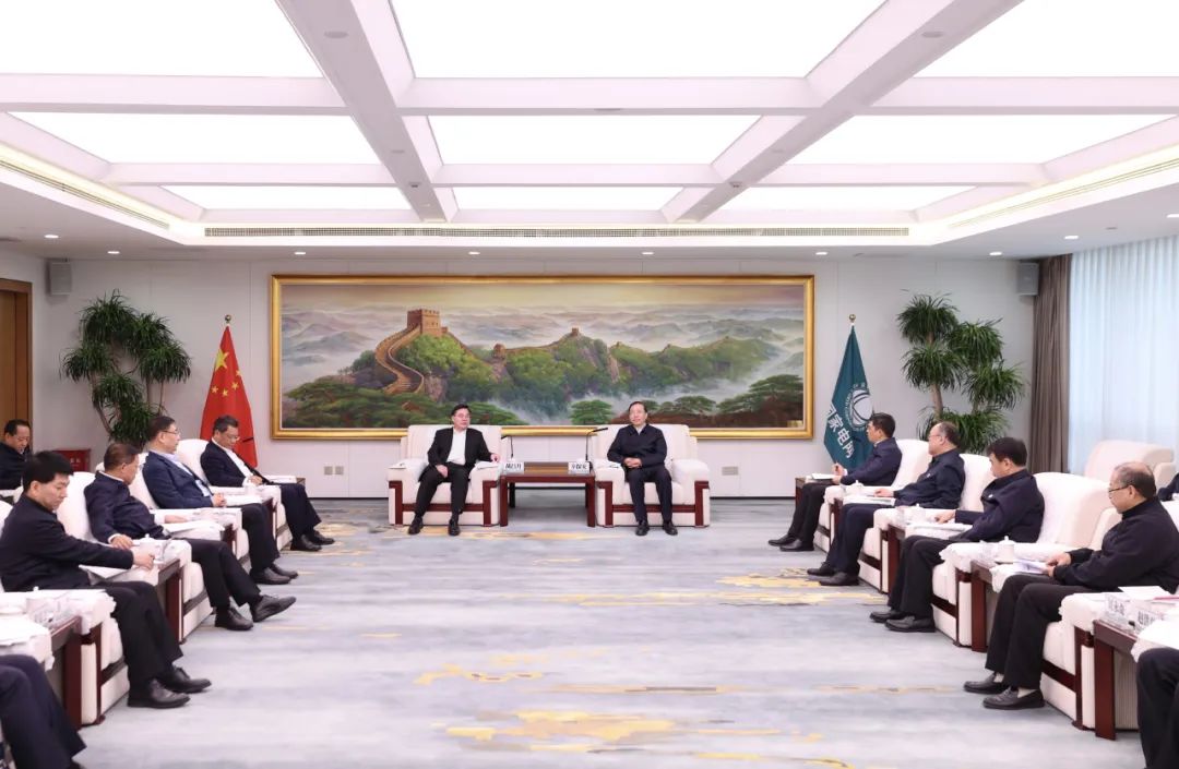 國家電網(wǎng)公司董事長辛保安與甘肅省委書記胡昌升、省長任振鶴會談