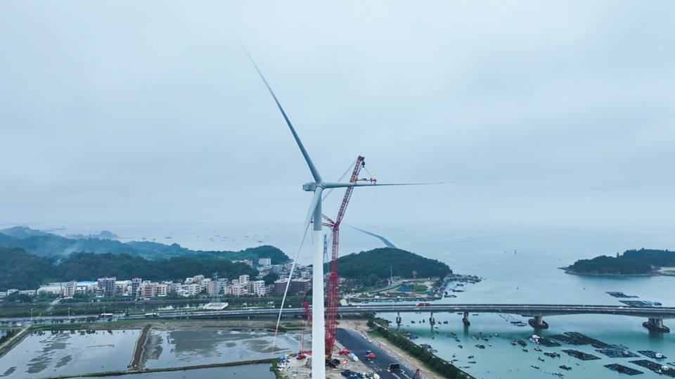 全球最大功率海上風(fēng)電機組，每轉(zhuǎn)一圈可產(chǎn)生38度電