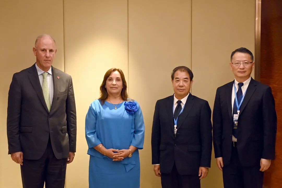 秘魯總統(tǒng)博魯阿爾特會見南方電網(wǎng)公司董事長孟振平、總經(jīng)理錢朝陽