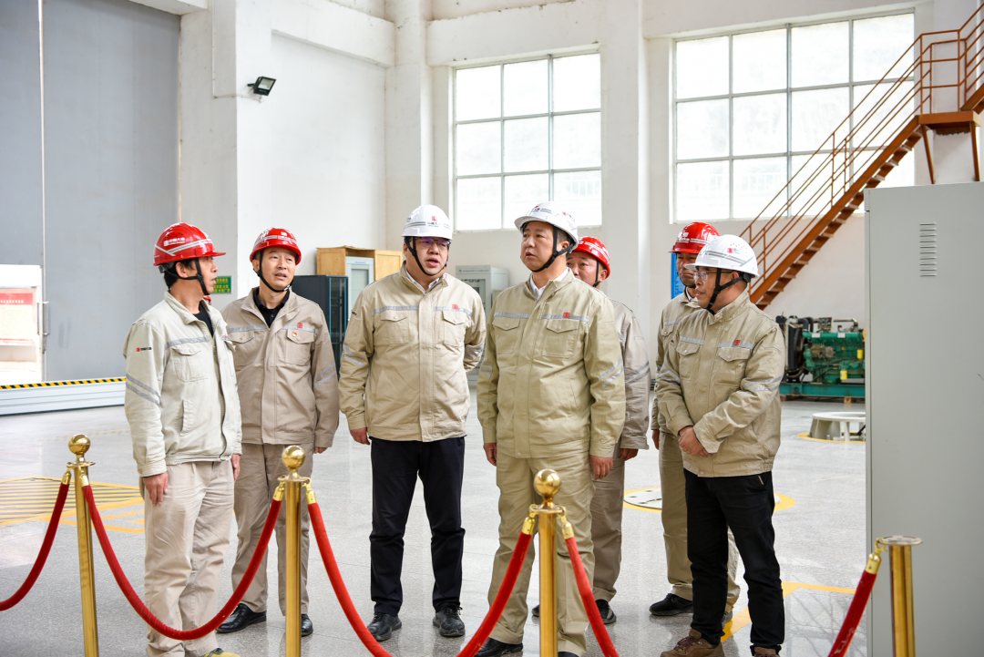 大唐甘肅公司黨委書記、董事長王建偉到碧口水電廠調(diào)研指導工作