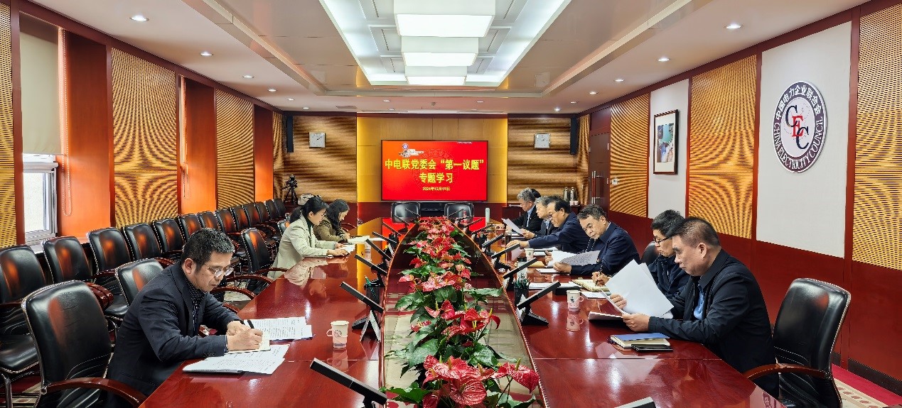 中電聯(lián)黨委召開(kāi)“第一議題”學(xué)習(xí)會(huì) 專題學(xué)習(xí)貫徹習(xí)近平總書(shū)記在中央經(jīng)濟(jì)工作會(huì)議上的
